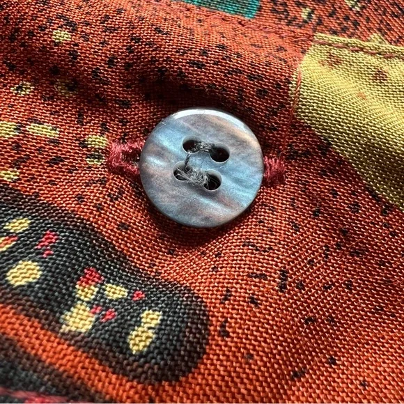 Camargue Men's Long Sleeve Button Up Shirt Sz XL Summer Vacation Hawaiian Funky - Picture 4 of 11